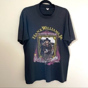 Vintage Hank Williams Jr. Lone Wolf Tee
